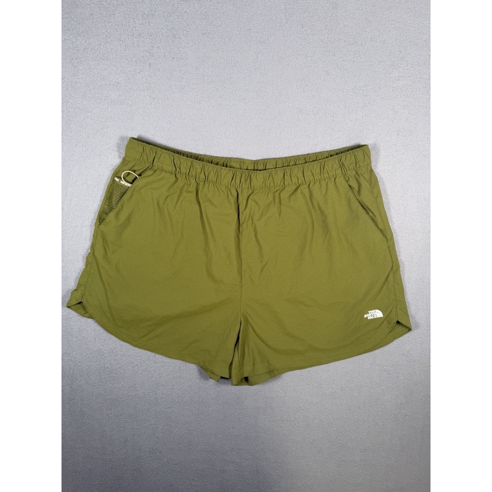 The North Face Women's Shorts Size XXL Olive Green Outdoor Hiking Athletic